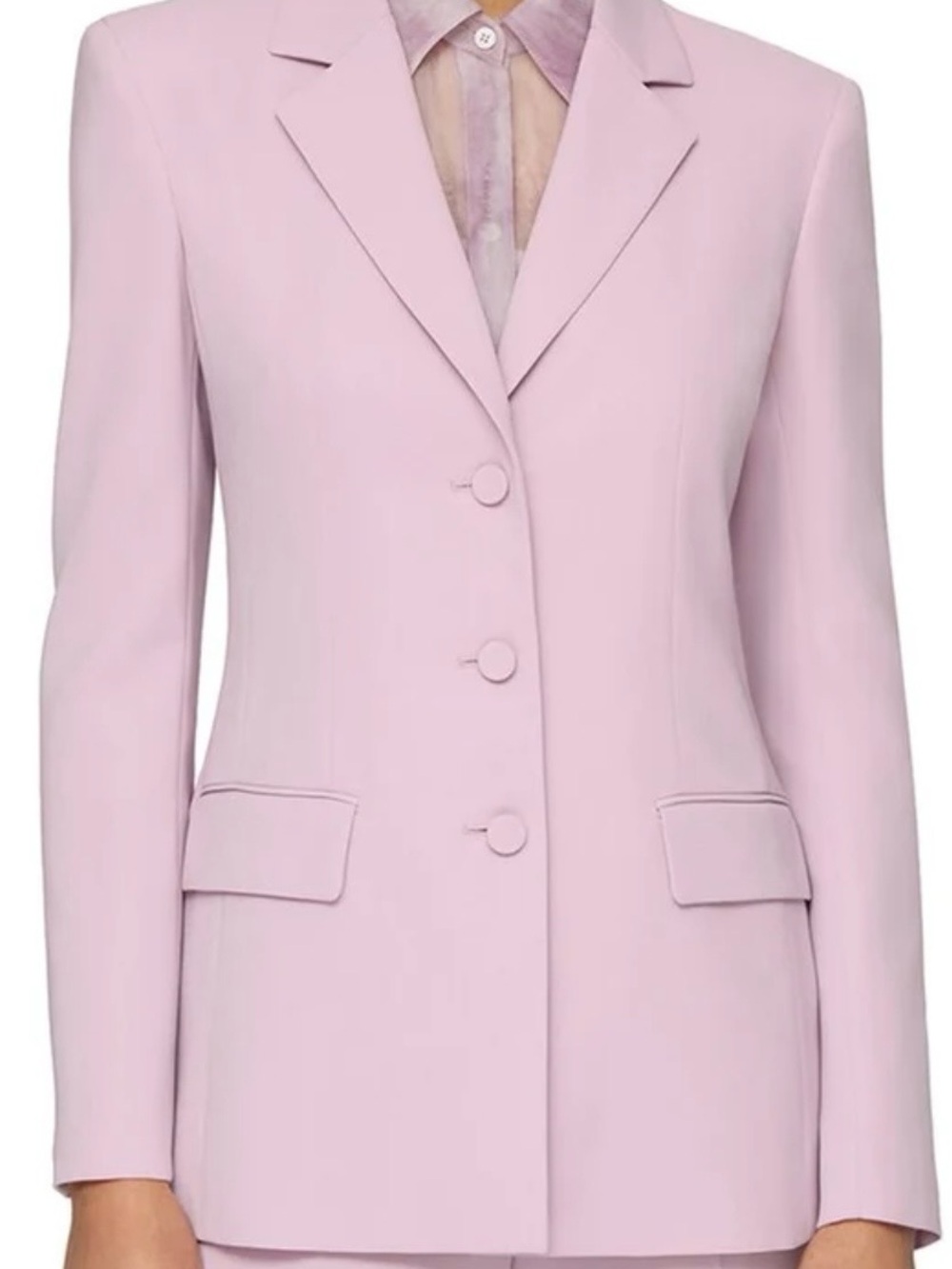 Lafayette 148 New York Suit 12 Lilac Set 3
Button blazer & Straight Pants - Picture 10 of 14